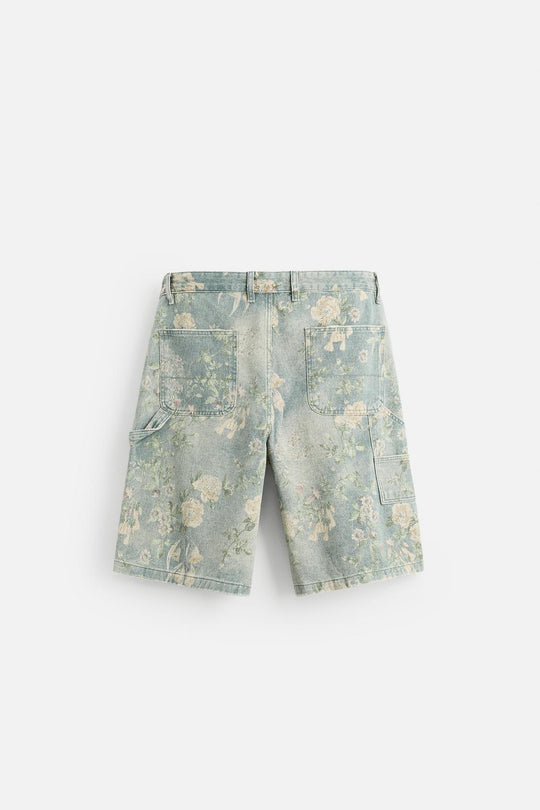BERMUDA À POCHE DE CHARPENTIER À IMPRIMÉ FLORAL