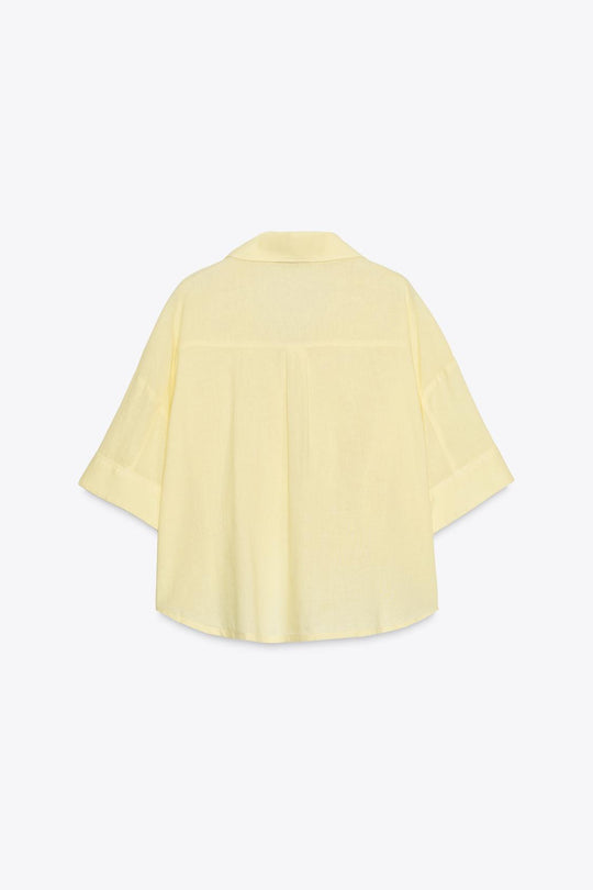 CHEMISE COURTE EN LIN