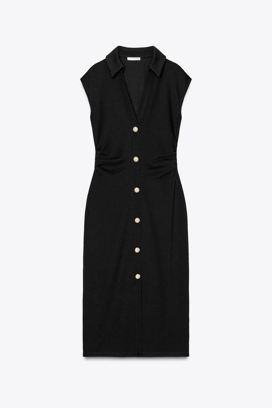 ROBE CHEMISE PIQUÉE