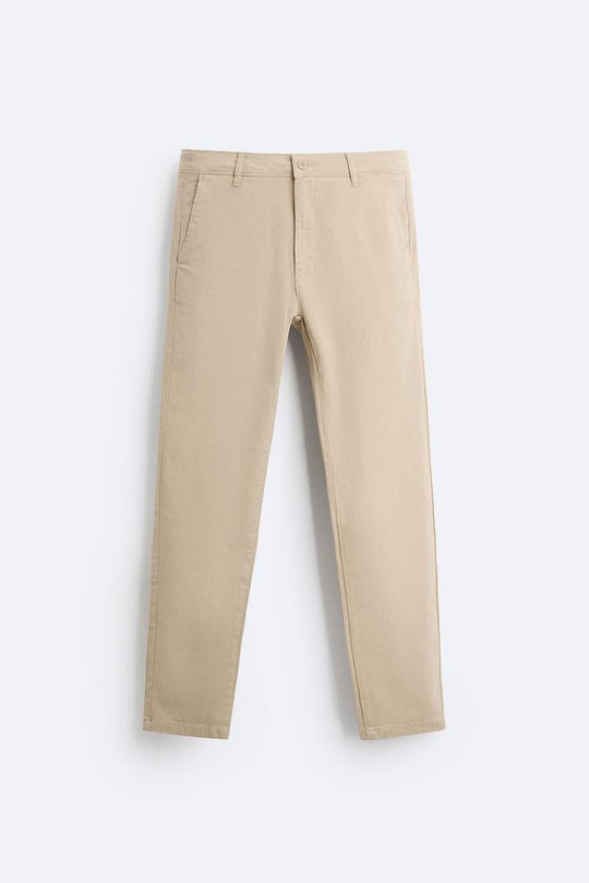Pantalon chino coupe moulante - Gris