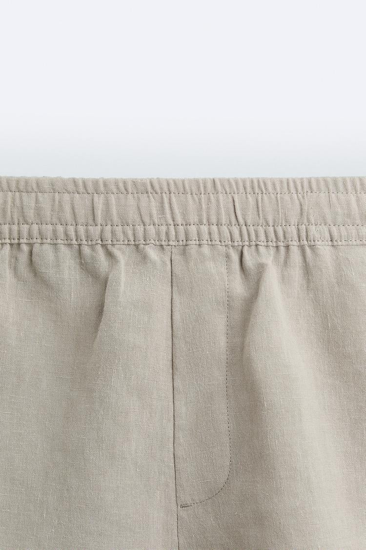 Short en Lin - Blanc
