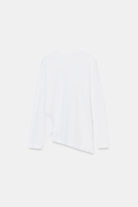 T-SHIRT ASYMÉTRIQUE À MANCHES LONGUES