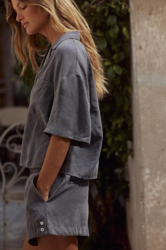 CHEMISE FLUIDE MANCHES COURTES